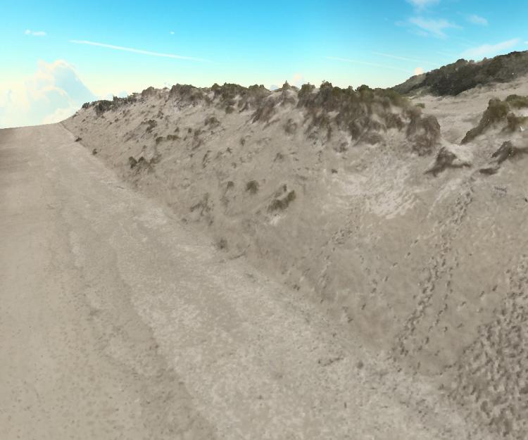 3D coastline visualization