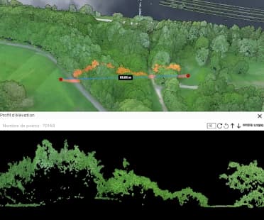 Cartograhie d'un terrain au lidar